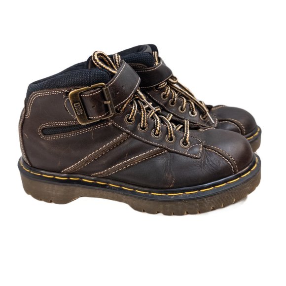 Dr Martens Mens Size 8 Boot England 9758 Vintage Leather Chunky Doc Buckle main image 7